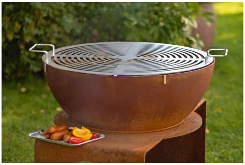 Nouvel Feuer- und Grillkugel Orchidea aus Kesselstahl Ø 60 cm -