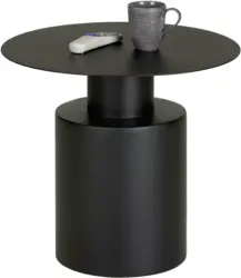 Beistelltisch aus Metall in Schwarz