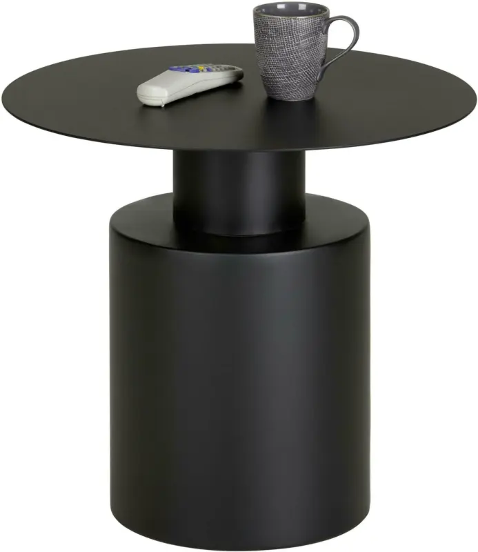 Beistelltisch aus Metall in Schwarz