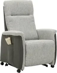 Relaxsessel in Grau mit Relaxfunktion
