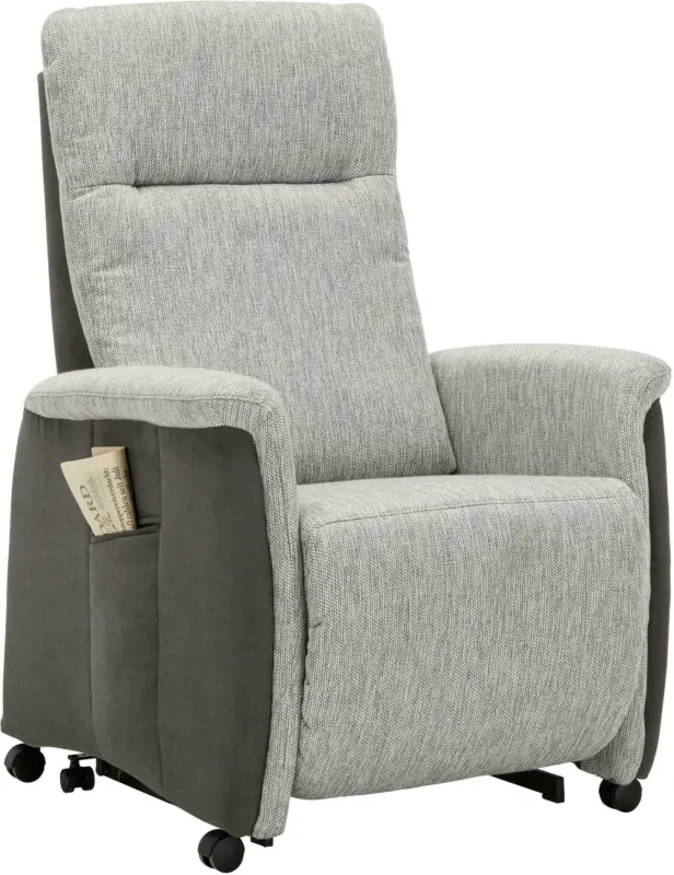Relaxsessel in Grau mit Relaxfunktion