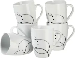 Kaffeebecherset Chanson, 6-teilig