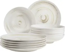 Tafelservice Derby aus Porzellan, 12-teilig