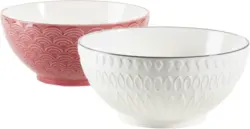 Schüsselset Telde aus Porzellan, 2-teilig