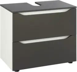 Waschbeckenunterschrank in Weiß/Anthrazit