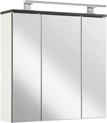 Spiegelschrank in Weiß/Anthrazit