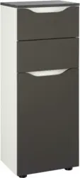 Unterschrank in Weiß/Anthrazit