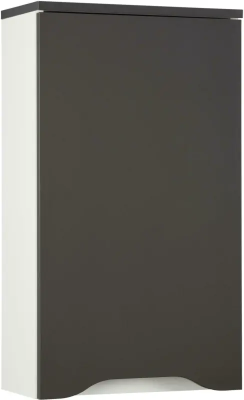 Oberschrank in Weiß/Anthrazit