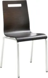 Besucherstuhl 'My Life', wengefarbe