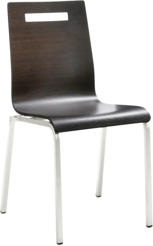 Besucherstuhl 'My Life', wengefarbe