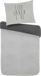 Bettwäsche Live Laugh Love ca. 140x200cm