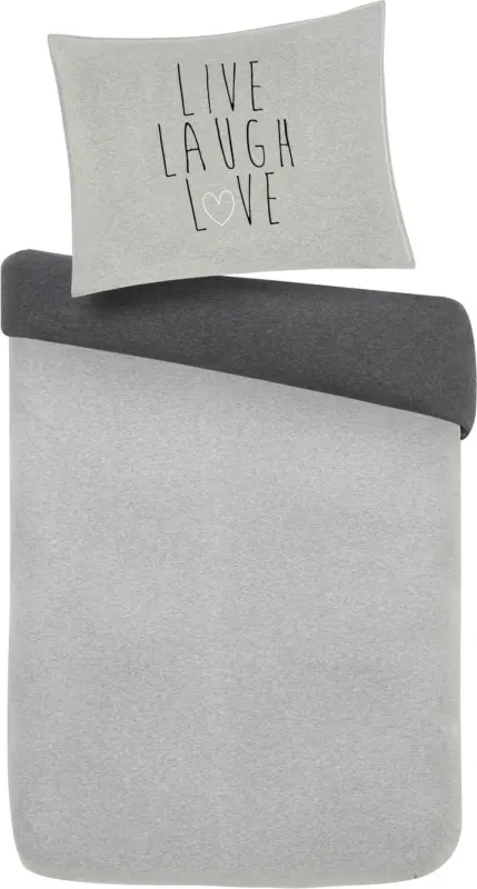 Bettwäsche Live Laugh Love ca. 140x200cm