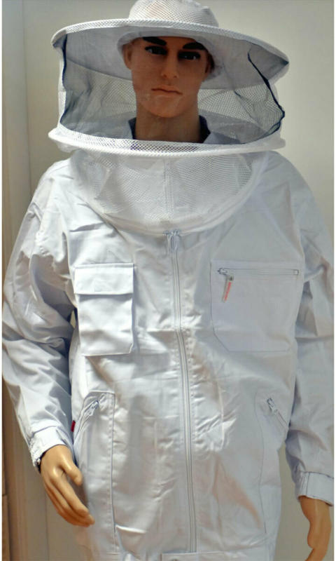 Imkerjacke mit Hut, S, weiß S