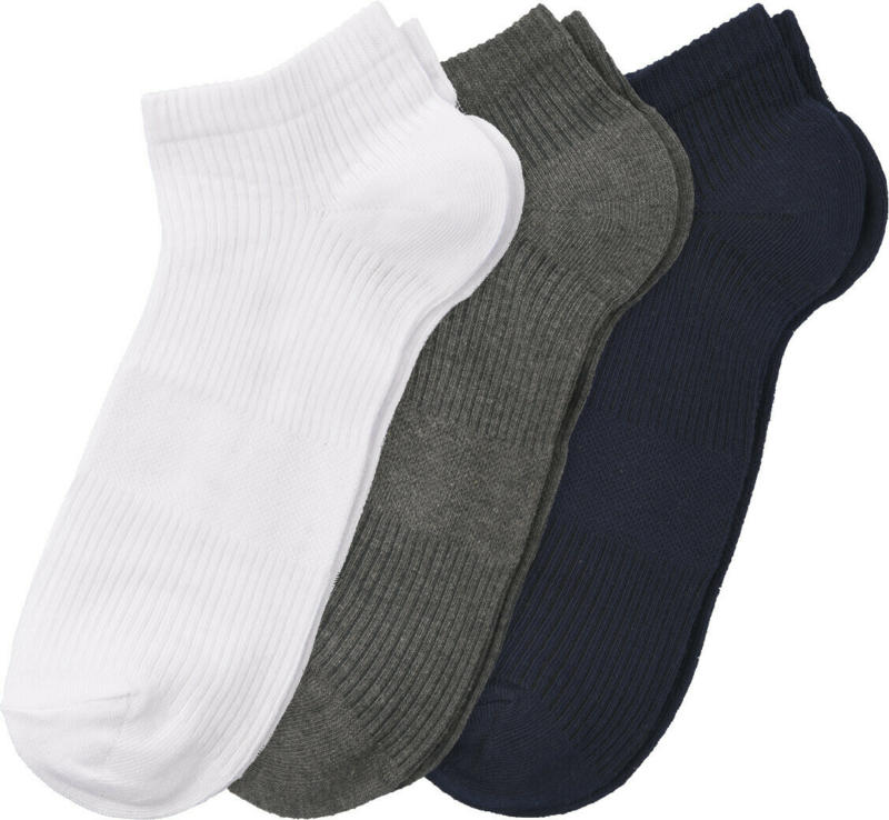 3 Paar Herren Sneaker-Socken im Set (Nur online)