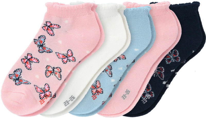 5 Paar Mädchen Sneaker-Socken im Set (Nur online)
