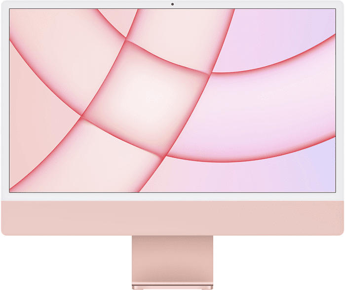 Apple iMac 24 Zoll, M1 Chip 8-Core und GPU, 8GB RAM, 512GB SSD, Retina 4.5K, Rosé; All-in-One PC