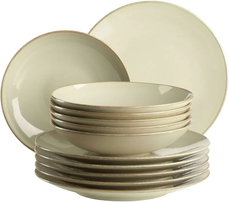 Tafelservice Ossia aus Steinzeug, 12-teilig