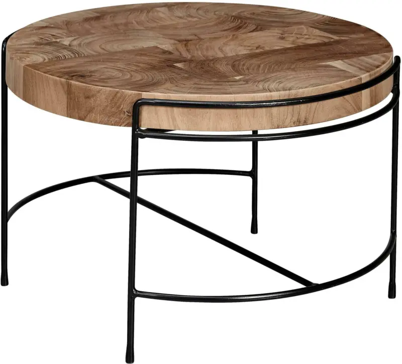 Couchtisch 'WL6.174' Ø ca. 62 cm, aus Akazie