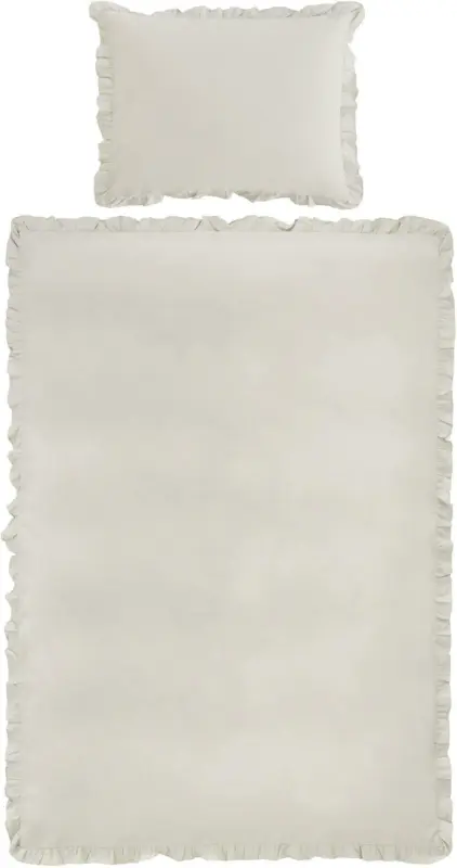 Bettwäsche Rüschen in Sand ca. 140x200cm