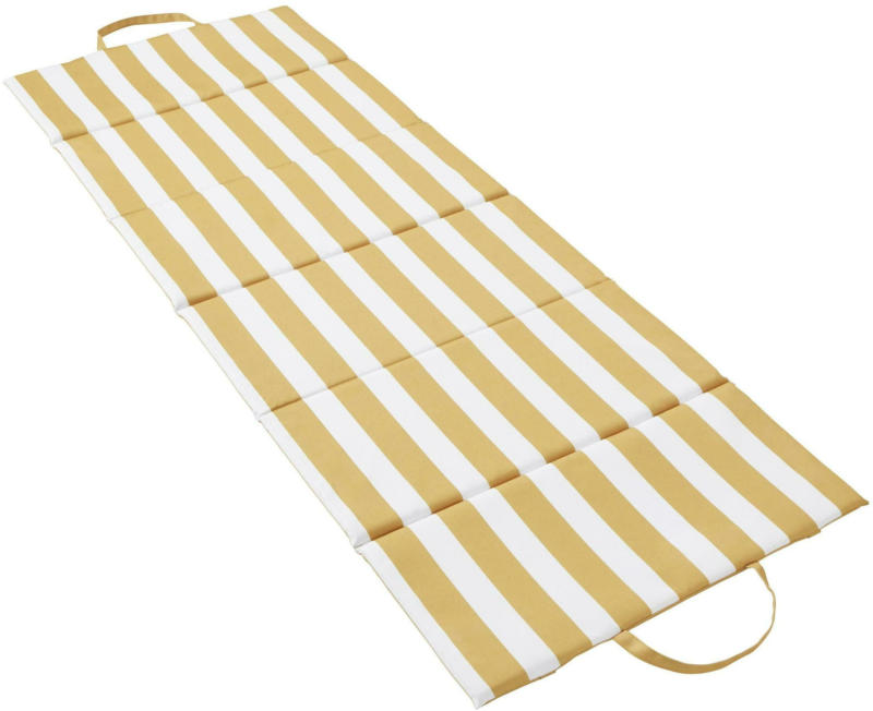 Strandmatte Melina in Gelb/Weiß ca. 60x170cm