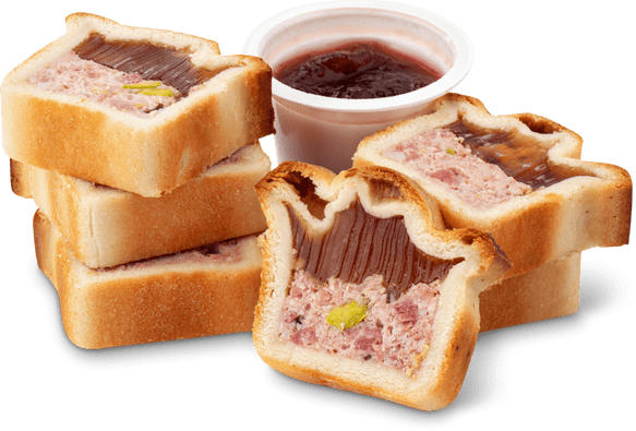 Assiette pâté apéro avec sauce Cumberland