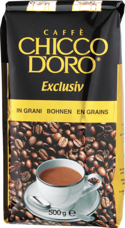 Caffé Chicco d'Oro Exclusiv, Bohnen, 500 g