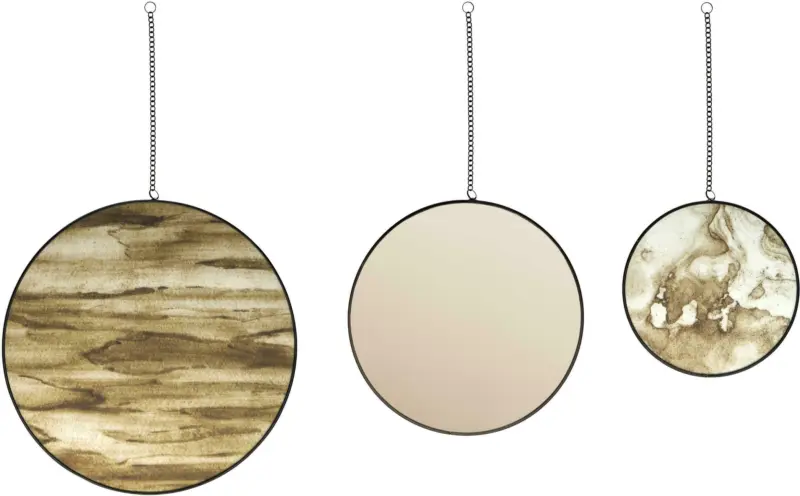 Wanddeko Triple aus Metall, 3er Set