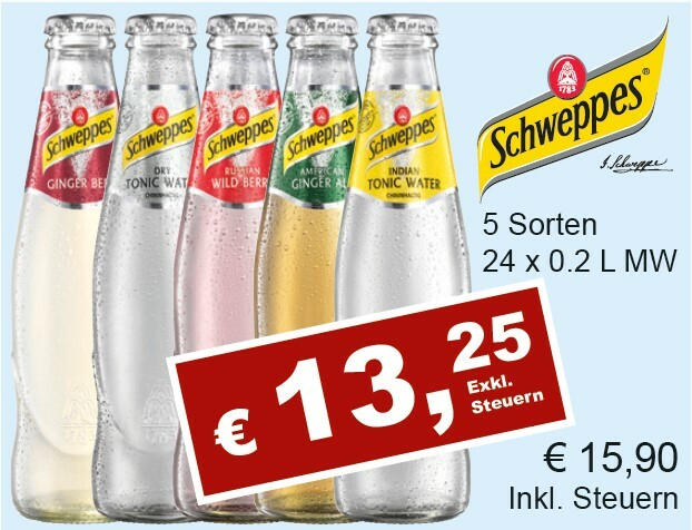 Schweppes diverse Sorten