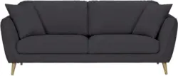 Dreisitzer-Sofa in Grau