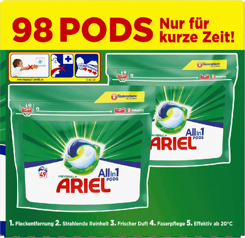 ARIEL Vollwaschmittel Pods