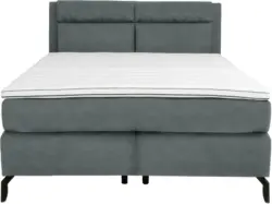 Boxspringbett in Grau ca. 160x200cm