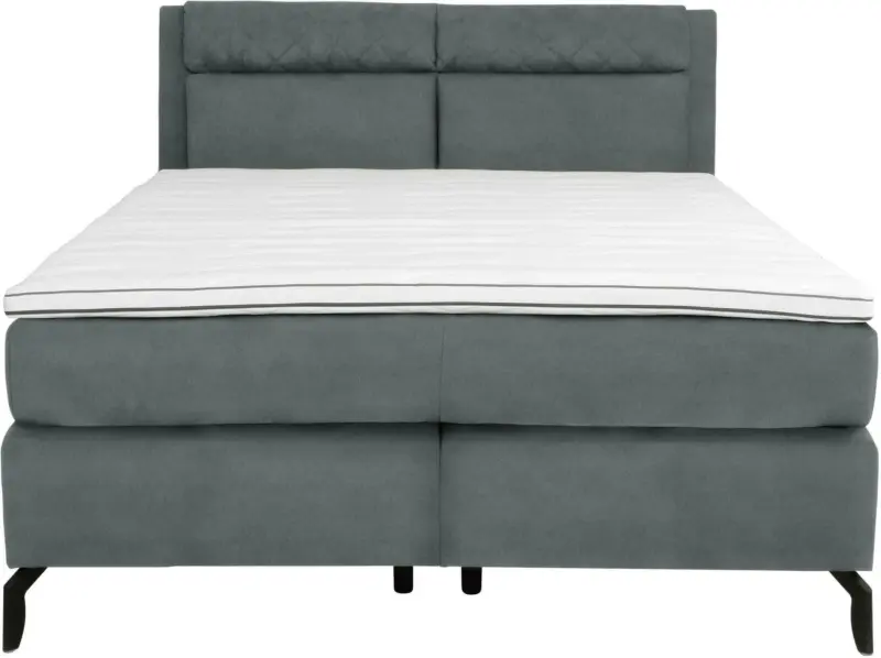 Boxspringbett in Grau ca. 160x200cm