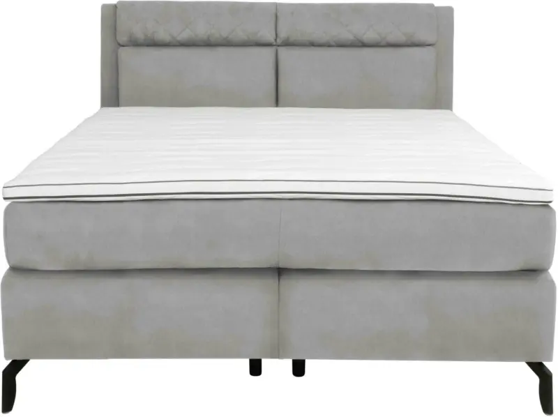Boxspringbett in Silberfarben ca. 160x200cm