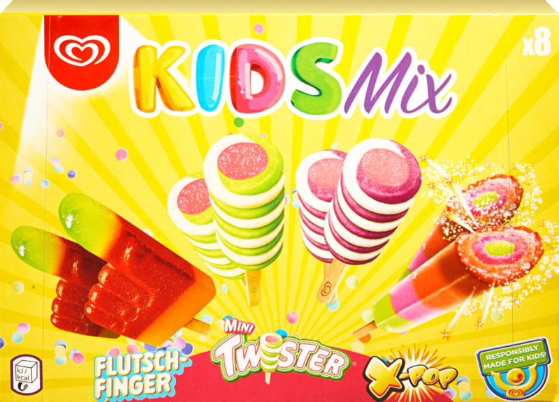Glace Kids Mix Lusso, 8 x 53,5 ml