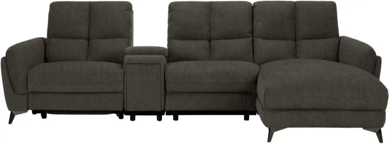 Wohnlandschaft in Anthrazit