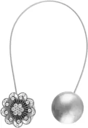 Raffhalter Sparkles in Silberfarben