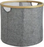 mömax Dornbirn - Ihr Trendmöbelhaus in Dornbirn Faltbox in Grau 'Bamboo' Ø ca. 38cm/H 32 cm