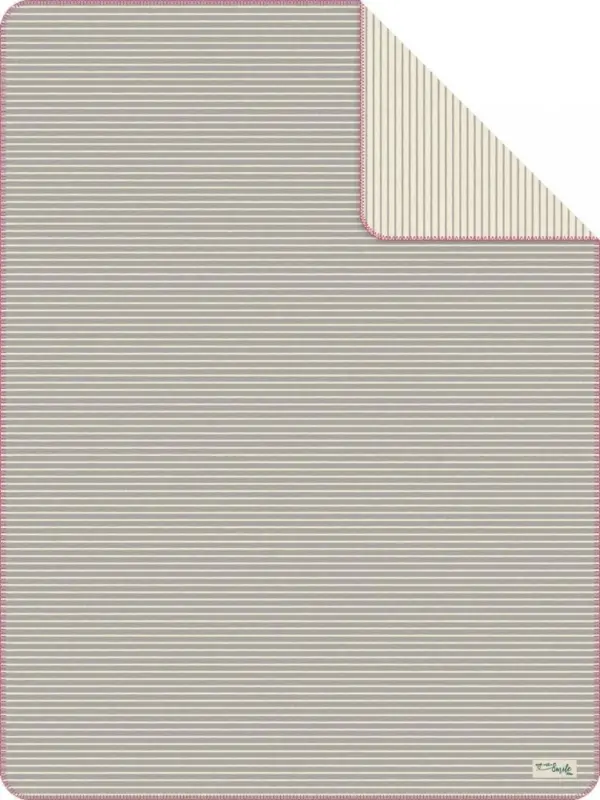 Wohndecke s´Oliver in Grau/Weiß/Pink