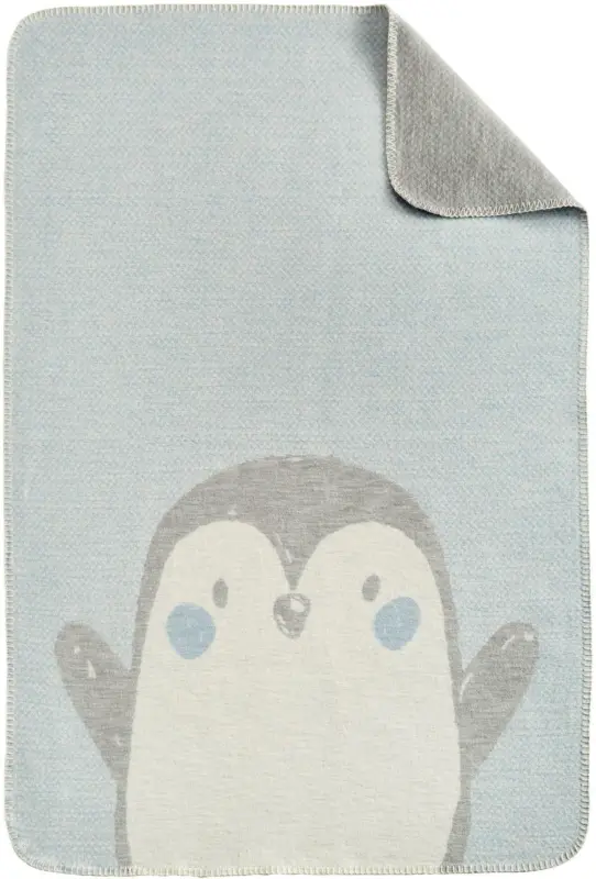 Babydecke s´Oliver in Grau/Petrol ca. 70x100cm