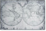 mömax Spittal a. d. Drau Flachwebeteppich World Map in Grau ca.120x180cm