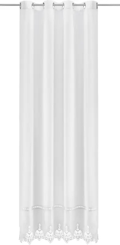 Ösenschal in Weiß ca. 135x245 cm 'Wicky'