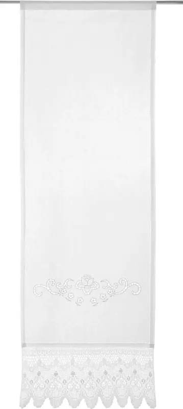 Fertigvorhang in Weiß ca. 60x180 cm 'Vanessa'