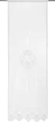Fertigvorhang in Weiß ca. 60x180 cm 'Vanessa'