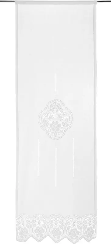 Fertigvorhang in Weiß ca. 60x180 cm 'Vanessa'