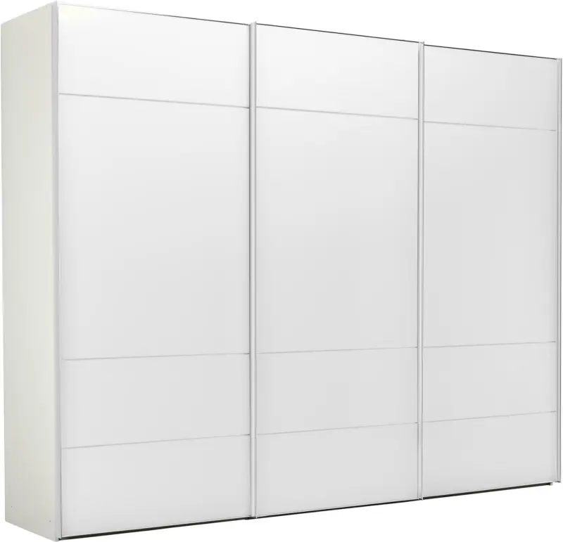 Schwebetürenschrank in Weiß