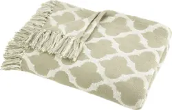 Wendedecke Ornament in Natur/Weiß ca. 130x170cm