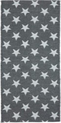 Outdoorteppich 'Stars' ca. 70x140 cm, grau/weiß