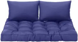 Palettenkissenset 'Julia', blau