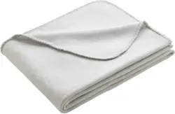 Fleecedecke Anni in Hellgrau ca. 130x170cm