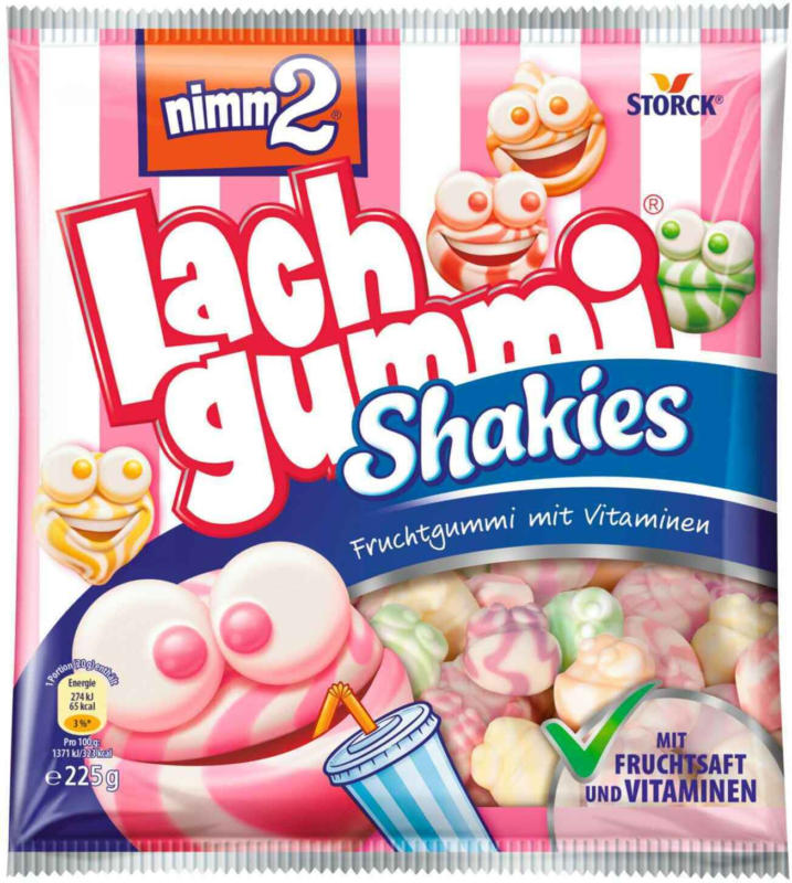 Nimm2 Lachgummi Shakies 225 g -